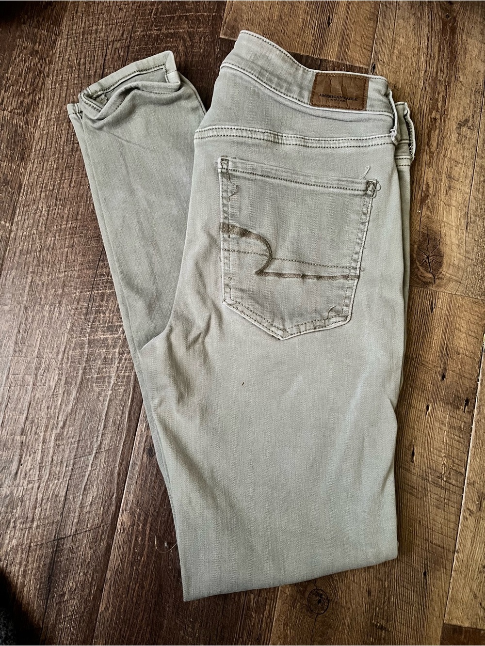 American Eagle Outfitters Slim Jeans in Light Sage